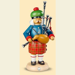 Smoker Scotsman with bagpipe  -  27cm / 11 inch