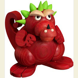Smoker Dragon Teenager - 11cm / 4 inches