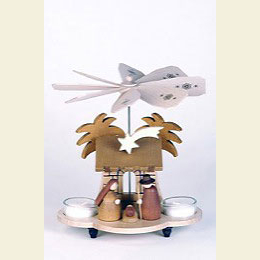 1 - st�ckige Pyramide  -  Heilige Familie natur  -  19,5cm