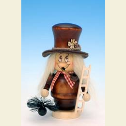 Smoker Gnome Chimney sweeper - 15cm / 6 inch
