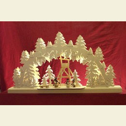 3D - Doppelschwibbogen - Jägerstand - 62 x 33 x 5,5cm