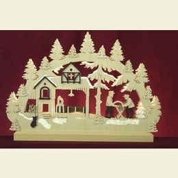 3D - Doppelschwibbogen  -  S�gewerk  -  42 x 30 x 4,5cm