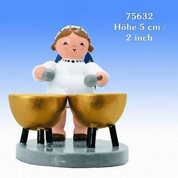 Engel mit 2 Pauken - 5cm