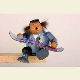 Smoker Edge stool  -  Snowboarder  -  19cm / 7 inch