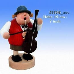 Smoker Bassviolonist  -  19cm / 7 inch