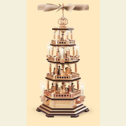 4 - st�ckige Pyramide  -  Heilige Geschichte  -  72cm  -  230 V Elektromotor