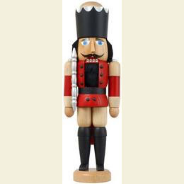 Nussknacker K�nig lasiert rot  -  29cm