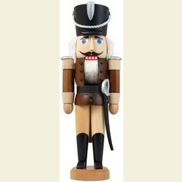 Nussknacker Husar lasiert braun  -  28cm