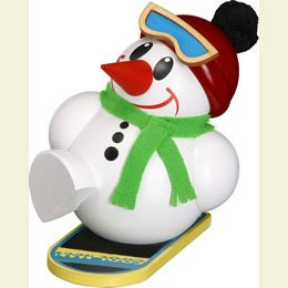 R�ucherm�nnchen Cool - Man mit Snowboard  -  12cm