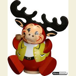 R�ucherm�nnchen Kugelr�ucherfigur Elchy  -  12cm