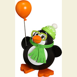Smoker Ball Figur Smoker Penguin - 12cm / 5 inch
