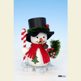 Smoker Snowman with candy  -  10cm / 4 inch