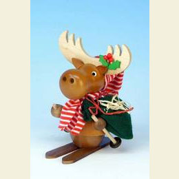 R�ucherm�nnchen Elch mit Ski  -  13,0cm