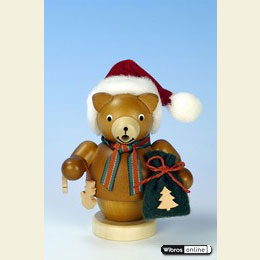 Smoker Santa Bear - 12cm / 5 inches