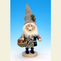 R�ucherm�nnchen Wichtel Pilzsammler  -  37,0cm
