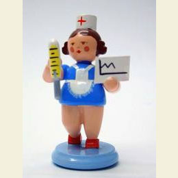 Krankenschwester mit Fieberkurve  -  7,0cm