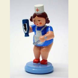 Krankenschwester mit Medizin  -  7,0cm