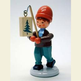 Bube mit Laterne am Haken  -  8,0cm