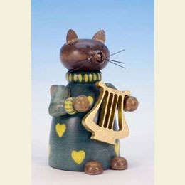 Cat with Lyre  -  6,5cm / 3 inch