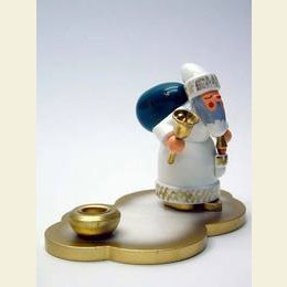 Weihnachtsmann wei� a. Wolke  -  7,5cm