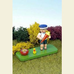 Junge mit Zuckert�te und Licht  -  7,5cm