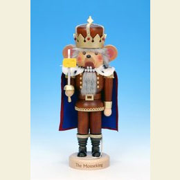 Nutcracker Mouseking natural colors  -  40,0cm / 16 inches