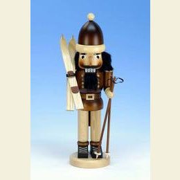 Nutcracker Skier natural colors - 41,0cm / 16 inch