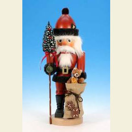 Nussknacker Weihnachtsmann mit Teddy  -  44,5cm