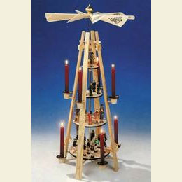 Pyramide 4 - stöckig natur - 100,0cm