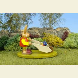 Bunny with Barrow  -  9,0cm / 4 inch