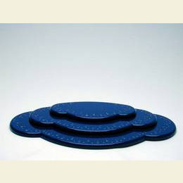 Wolke blau 3tlg.  -  B 36,5cm