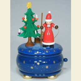 Spieldose Weihnachtsmann - d 12,0cm