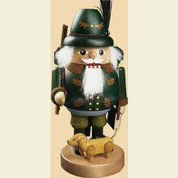 Nussknacker F�rster mit Dackel  -  21cm