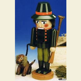 Nussknacker J�ger mit Hund  -  35cm