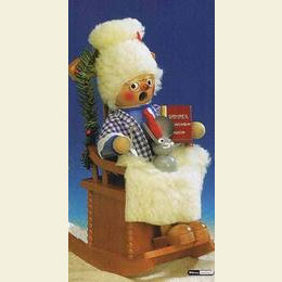 R�ucherm�nnchen Mrs. Santa mit Musik  -  25cm