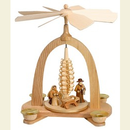 1 -  st�ckige Pyramide  -  Krippe  -  23cm