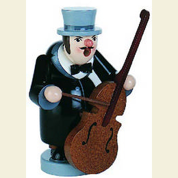 Räuchermännchen Musikant Bass - 16cm