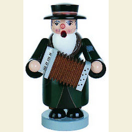 Smoker Musician with Harmonica - 16cm / 6 inches