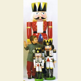 Nussknacker K�nig wei�  -  90cm