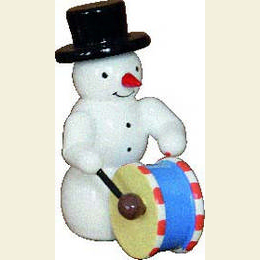 Snowman  -  bass drum  -  5,5cm / 2 inches