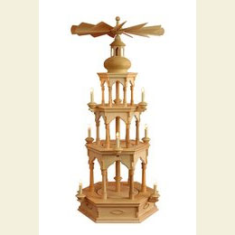 3 - tier Pyramid  -  blank  -  without figurines, Ashwood  -  100cm / 39 inches
