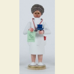 Räuchermännchen Frau Doktor - 22cm