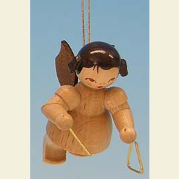 Engel mit Triangel  -  natur  -  schwebend  -  5,5cm