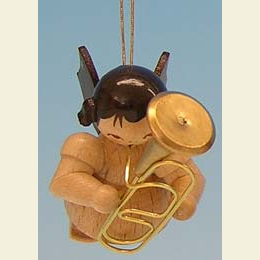Engel mit Bariton  -  natur  -  schwebend  -  5,5cm