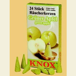Incense cones  -  Green apple